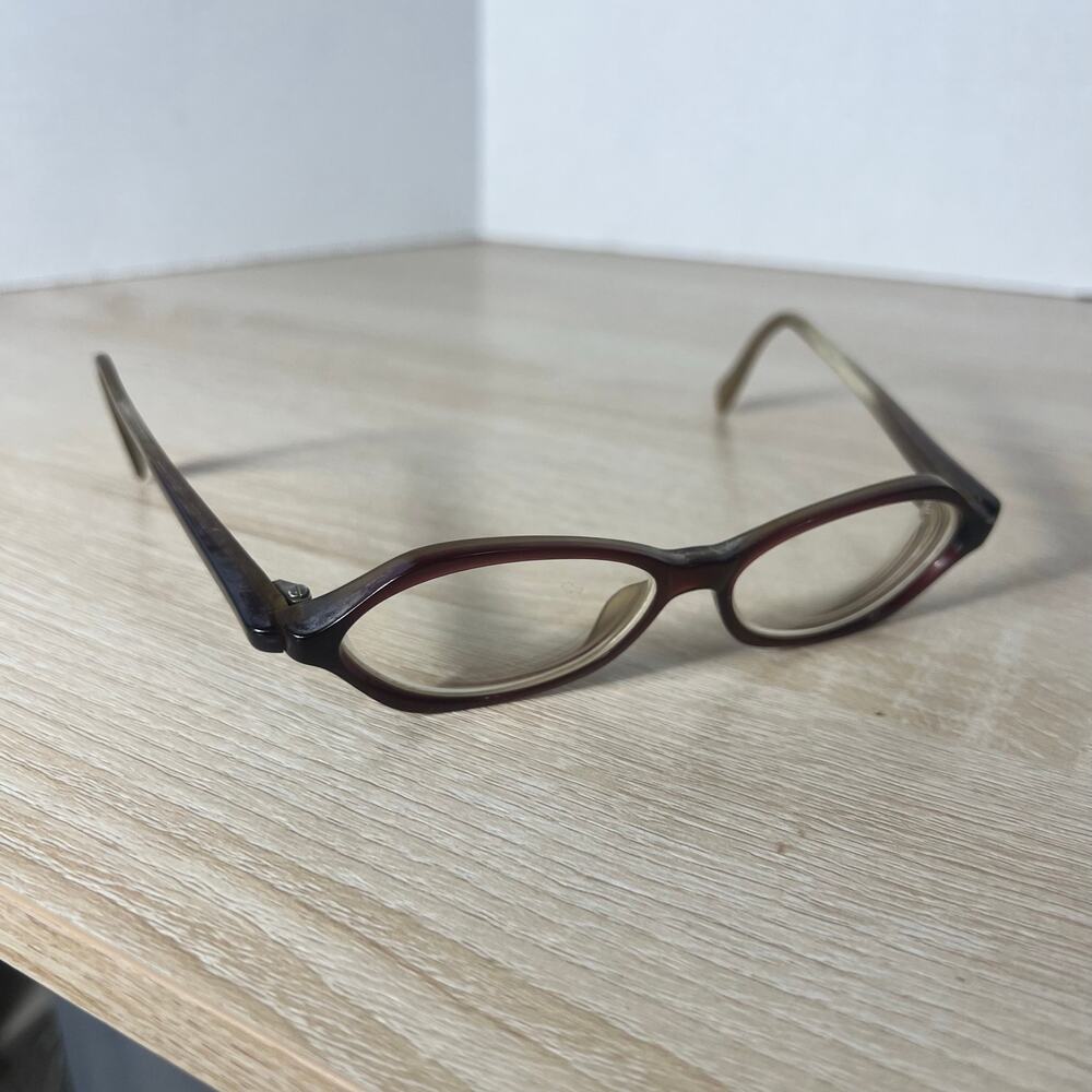 Face A Face DREAM Col 604 Eyeglasses Brown Cream Frames PARTS ONLY 50-13